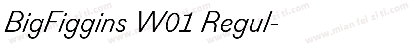 BigFiggins W01 Regul字体转换